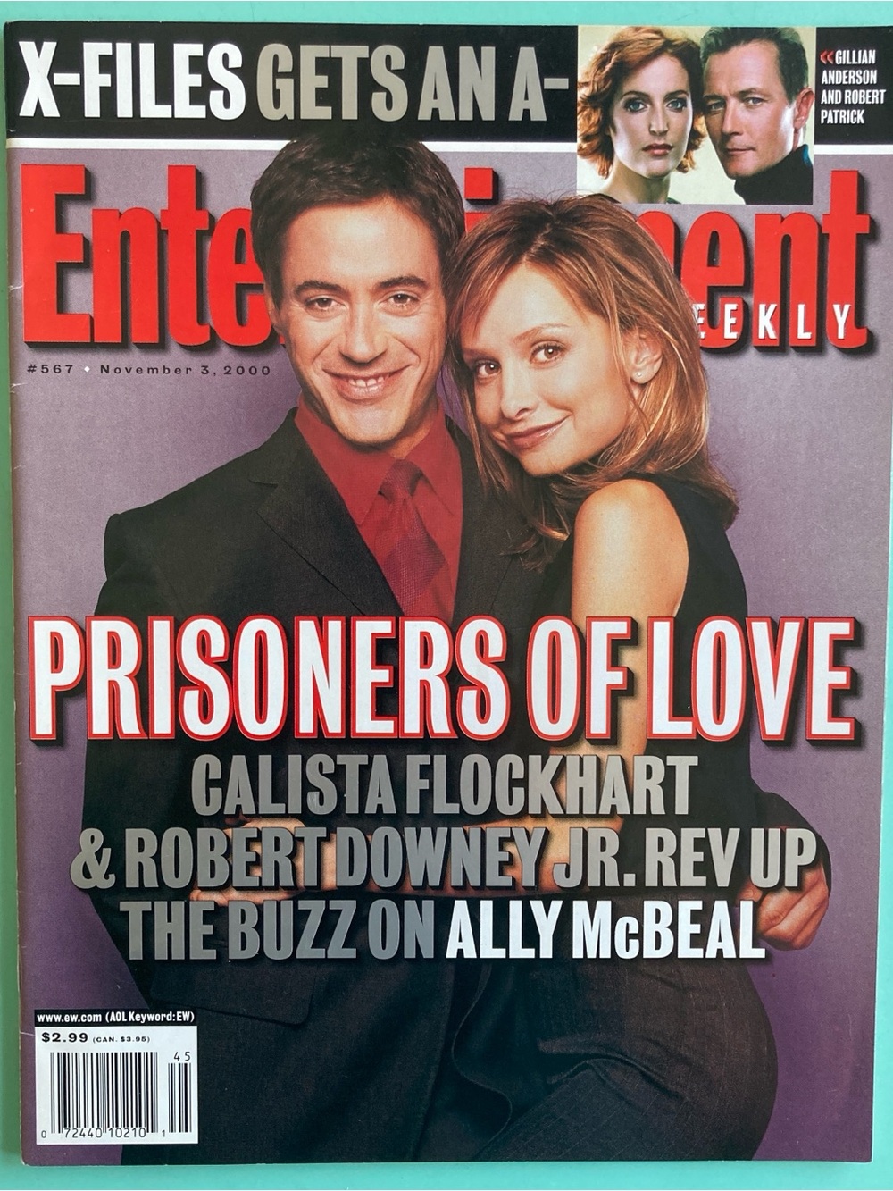 Patrick Wilson Signed Entertainment Weekly Magazine + 1 November 3 2000 No Label
